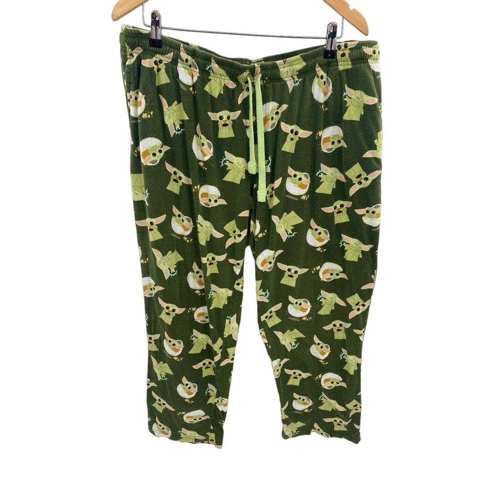 Hot Topic Star Wars The Mandalorian The Child Lounge Pajama Pants Mens XL Green